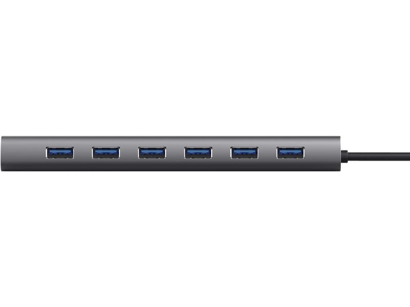 Trust USB-Hub Halyx 7C Leichter und kompakter Hub mit 7 USB-A-Ports