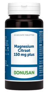 Bonusan Magnesiumcitraat 150mg Plus Tabletten 60TB