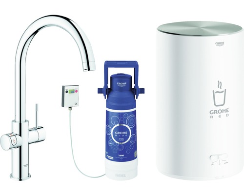 GROHE keukenkraan met filterfunctie en kokend heet water GROHE RED chroom 30083001