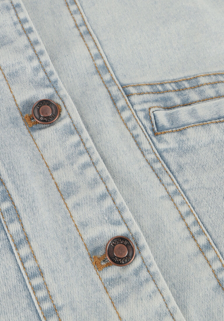 NOBELL lichtblauwe nobell gilet beat denim gilette
