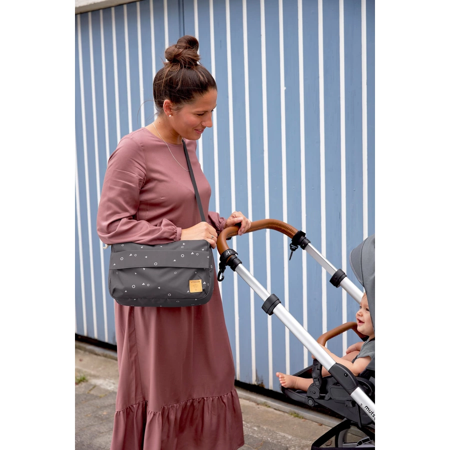 LÄSSIG Organizer für Kinderwagen  Universe Anthracite