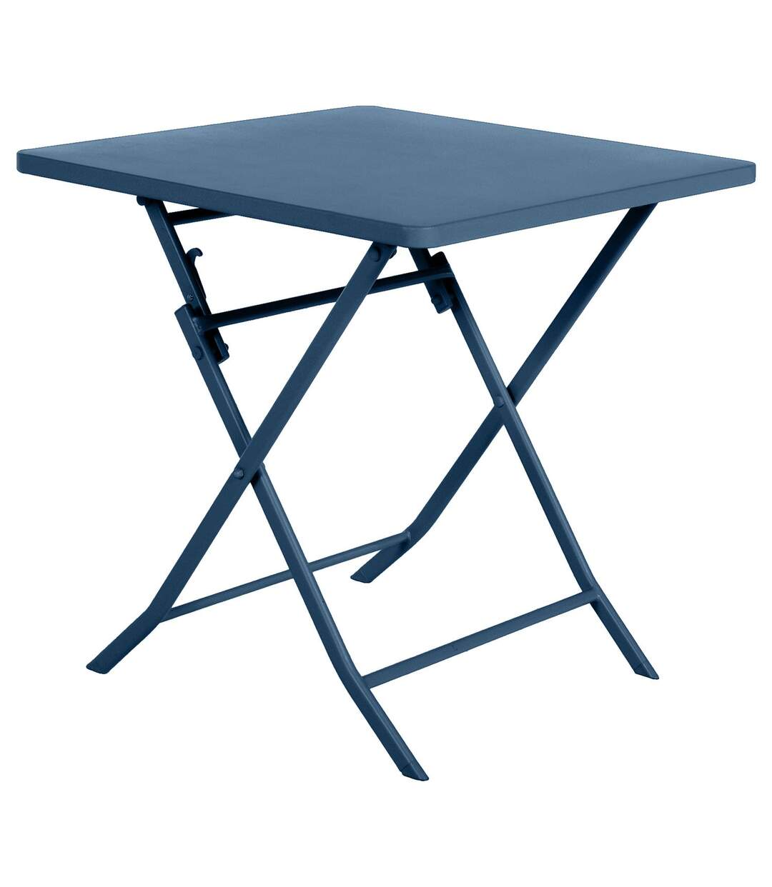 Table de jardin carrée 2 places Greensboro - Bleu indigo