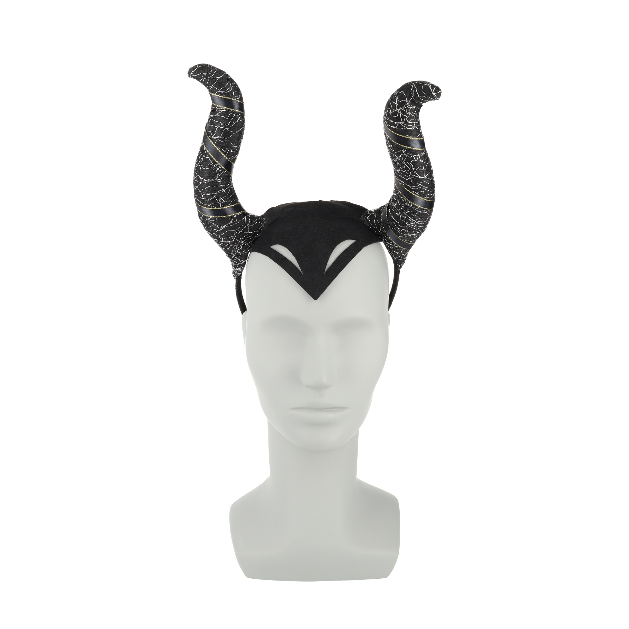 Maleficent Haarreif Fasnachts Dunkle Fee Kostüm Zubehör Motto Party Accessoire Halloween Foto Requisite - Schwarz