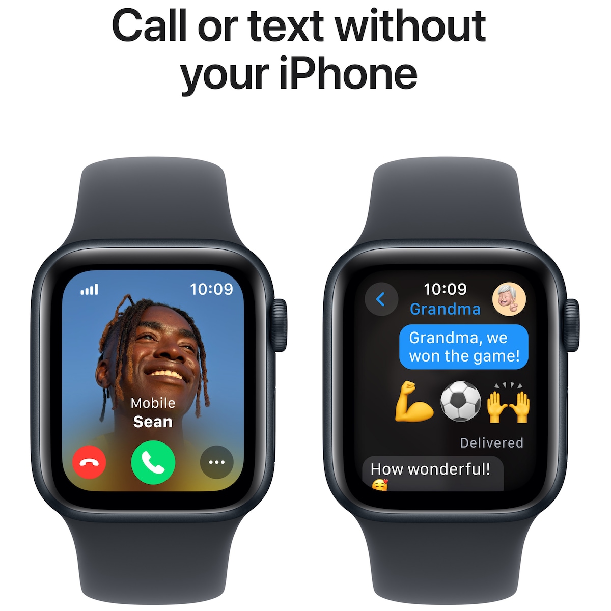 Apple Watch SE 2nd Gen 40mm LTE (Midnatt Alu/Midnatt sport band S/M)