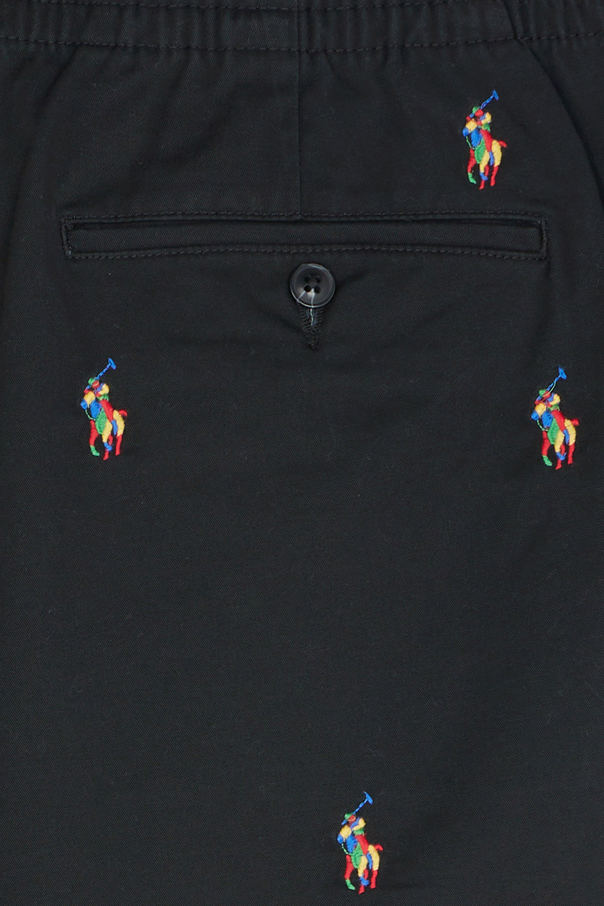 POLO RALPH LAUREN Short 32/1 STRETCH TWILL-CLASSIC FIT PREPSTER Noir
