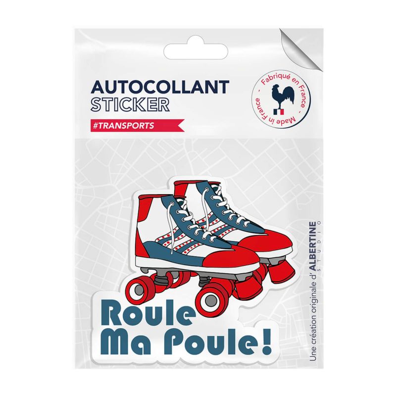 Autocollant sticker Transports urbains Roule ma poule !