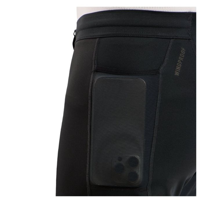 Odlo Herre Lange tights Reflective Zeroweight Warm Tights Sort