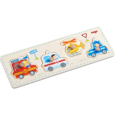 HABA 303184 Greifpuzzle Einsatzfahrzeuge