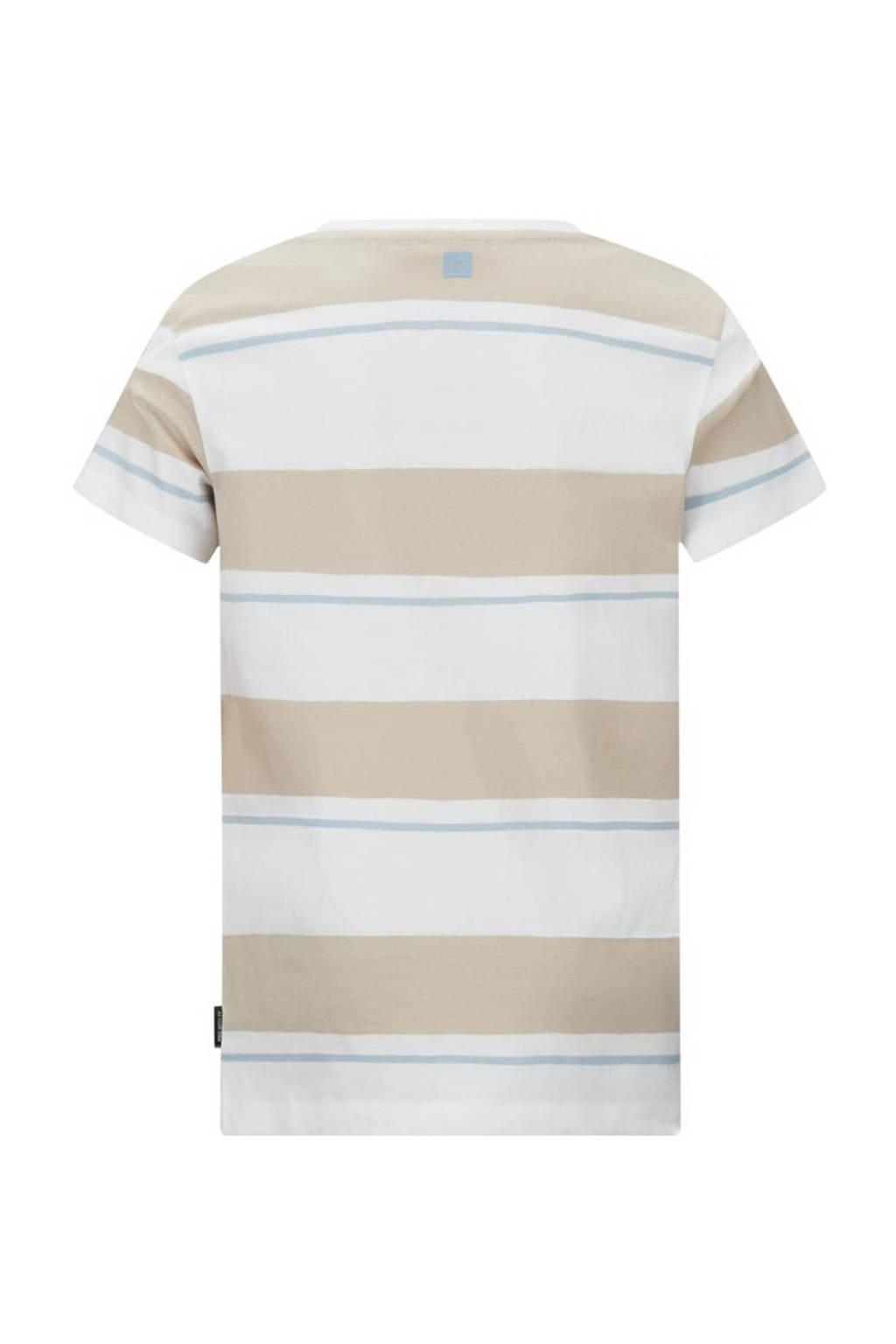 Retour Jeans gestreept T-shirt Curtis beige/wit