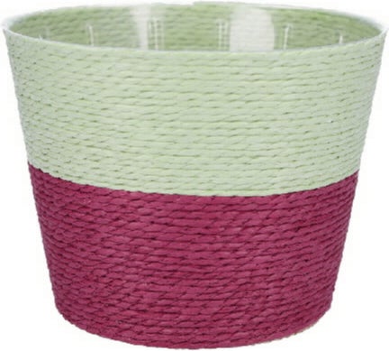 Duif plantenmand Riley duotoon groen / paars D 19 H 16 cm