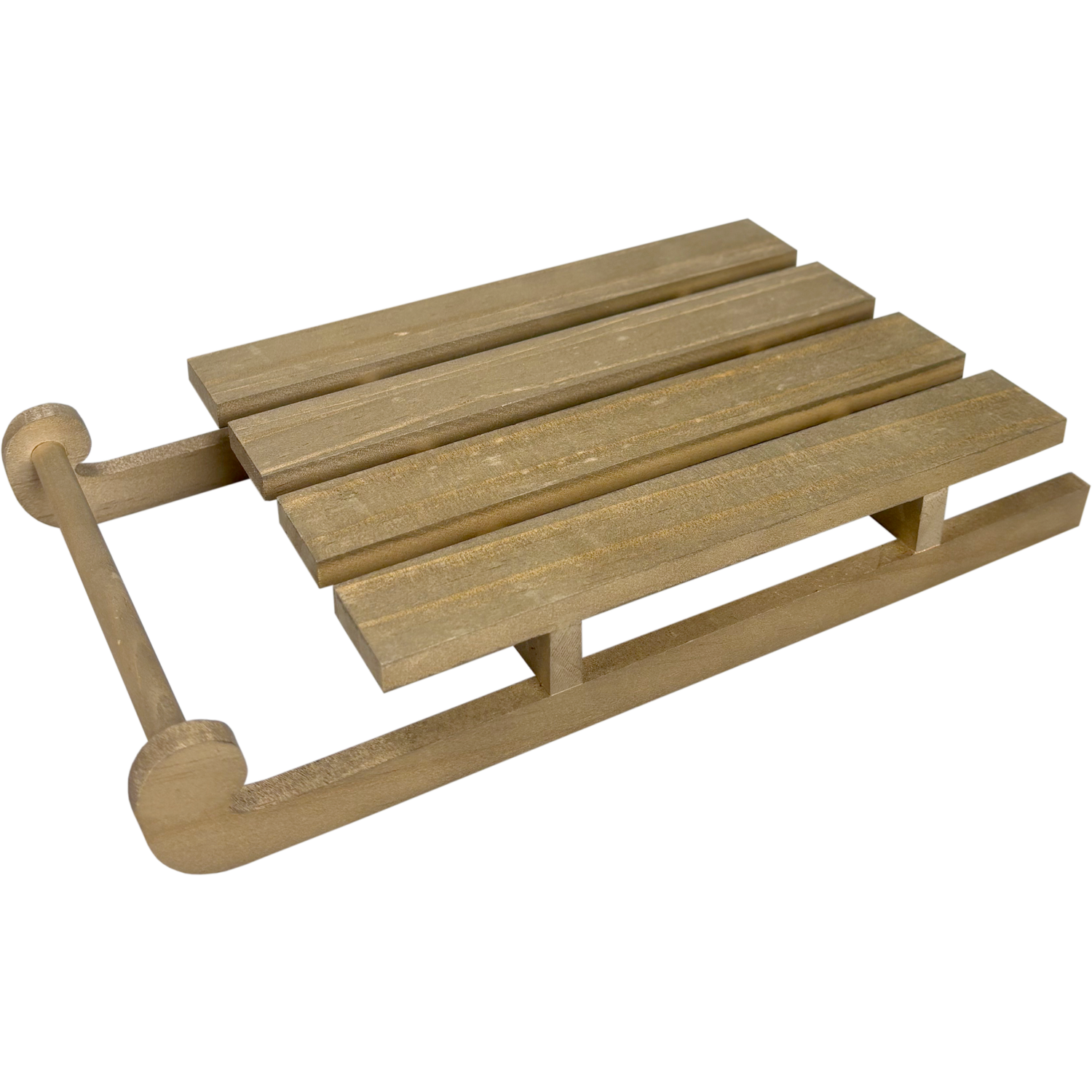 Houten slee, 25x13.5x4cm, hout, naturel