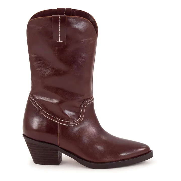 Sessùn Bottes Santiags Tiago Cuir | Marron