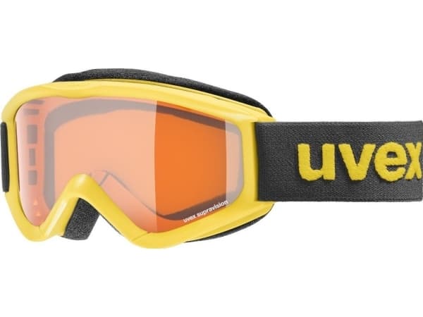 Uvex speedy pro S2, Enkeltlinse, Sort, Blå, Barn, Sfærisk linse, Sort, Blå