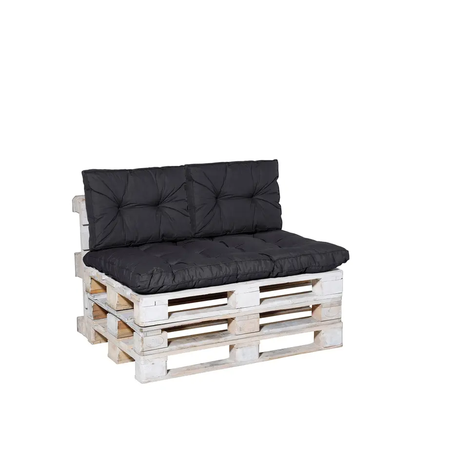 Madison - Florance Rugkussen Basic black - Ca. 43x60 cm - Set van 2