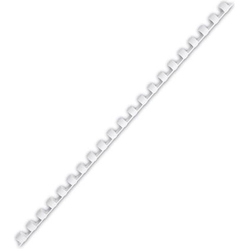 Baguette reliure anneaux plastique PAVO 8 mm - Boîte de 25