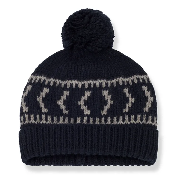 1+ in the family Bonnet Pompon Jacquard Nadja | Bleu marine