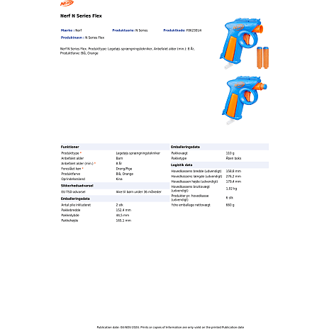 Nerf n series flex