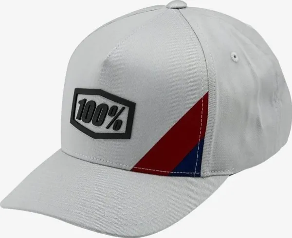 100% Czapka z daszkiem 100% CORNERSTONE X-Fit Snapback Hat Light Grey (NEW)