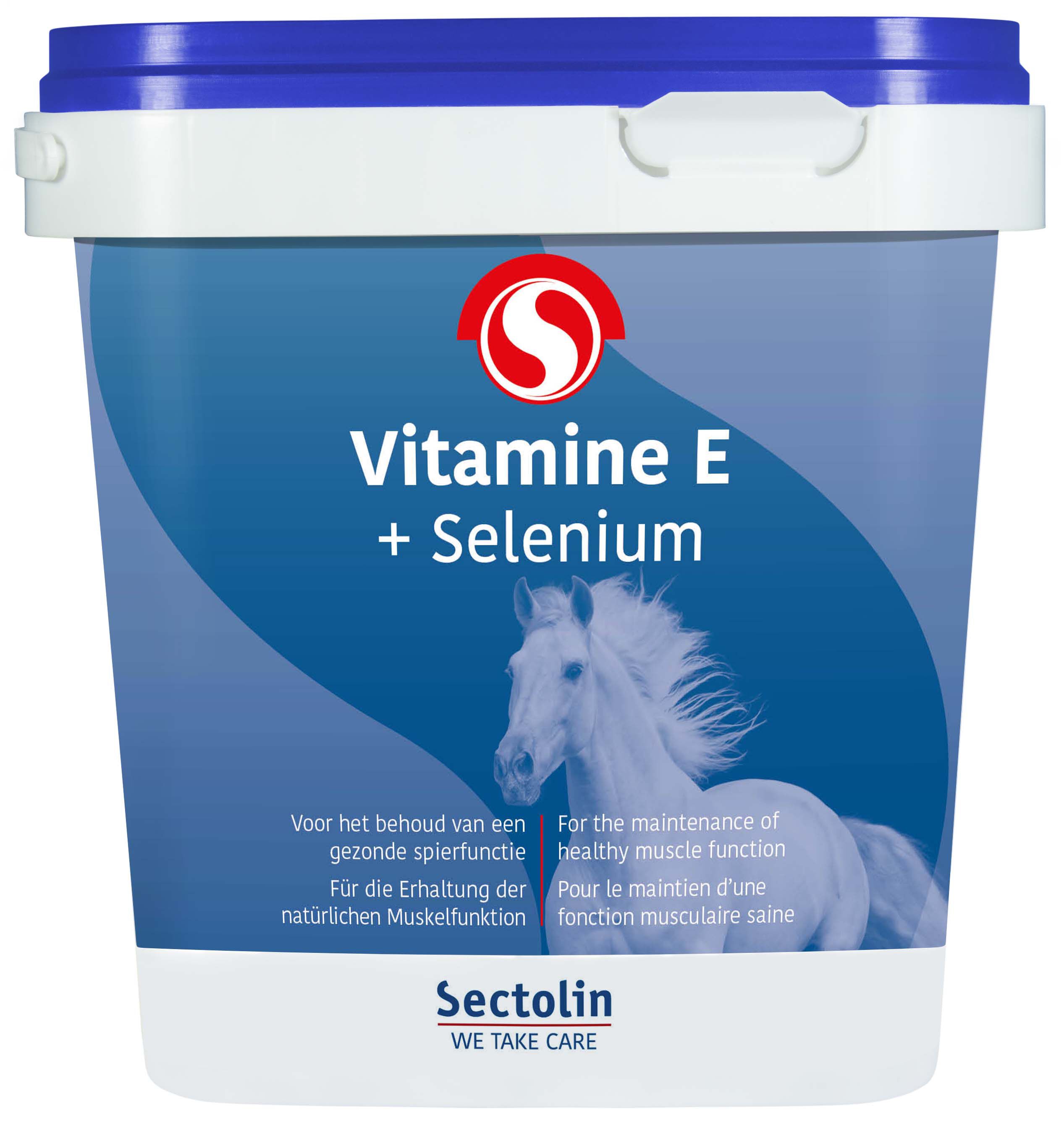 Sectolin Vitamine E   Selenium Poeder - Vitaminensupplement Paard - 1 Kilogram - Emmer