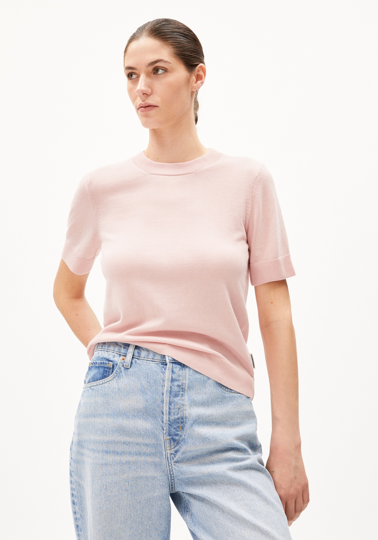 Armedangels Strick-T-Shirt Silijaas Rosalilly