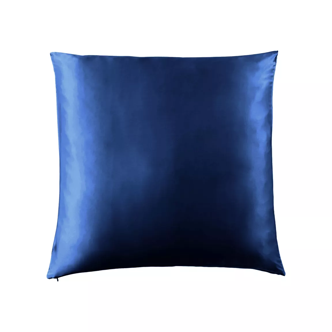 Taie d'oreiller carrée soie de mûrier (63 x 63 cm) Mizuki Bleu marine