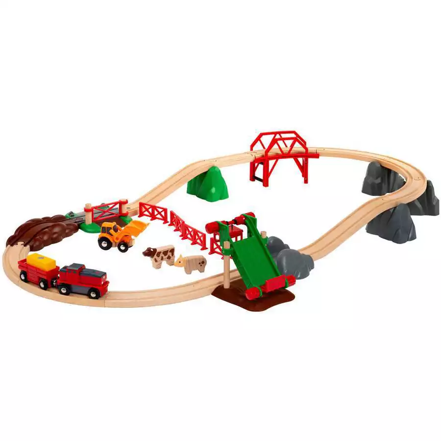 Brio Großes BRIO Bahn Bauernhof-Set bunt