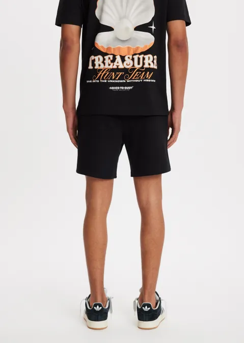 Korte joggingbroek zwart (ZWART)