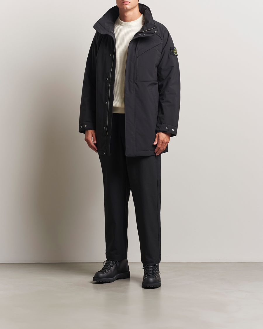 Stone Island Soft Shell Waterproof Coat Black
