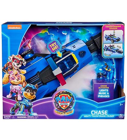 Paw Patrol Leget?jsbil m. Lyd/Lys - 40 cm - Movie 2 - Chase Migh