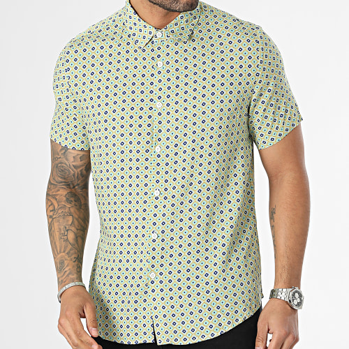 Chemise Manches Courtes Vert Clair