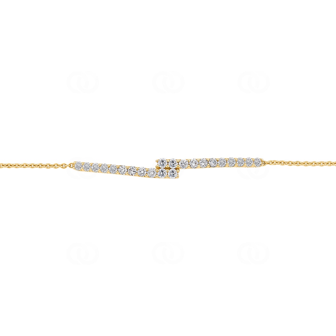 1.01 Karat Diamantarmband 750/18 K Gelbgold