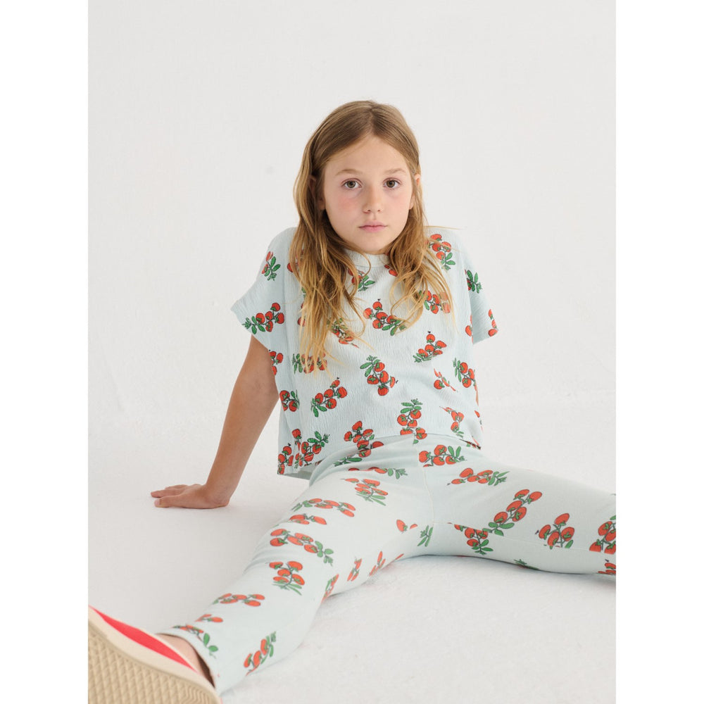 Køb Bobo Choses Light Blue Juicy Tomatoes All Over Cropped T-Shirt