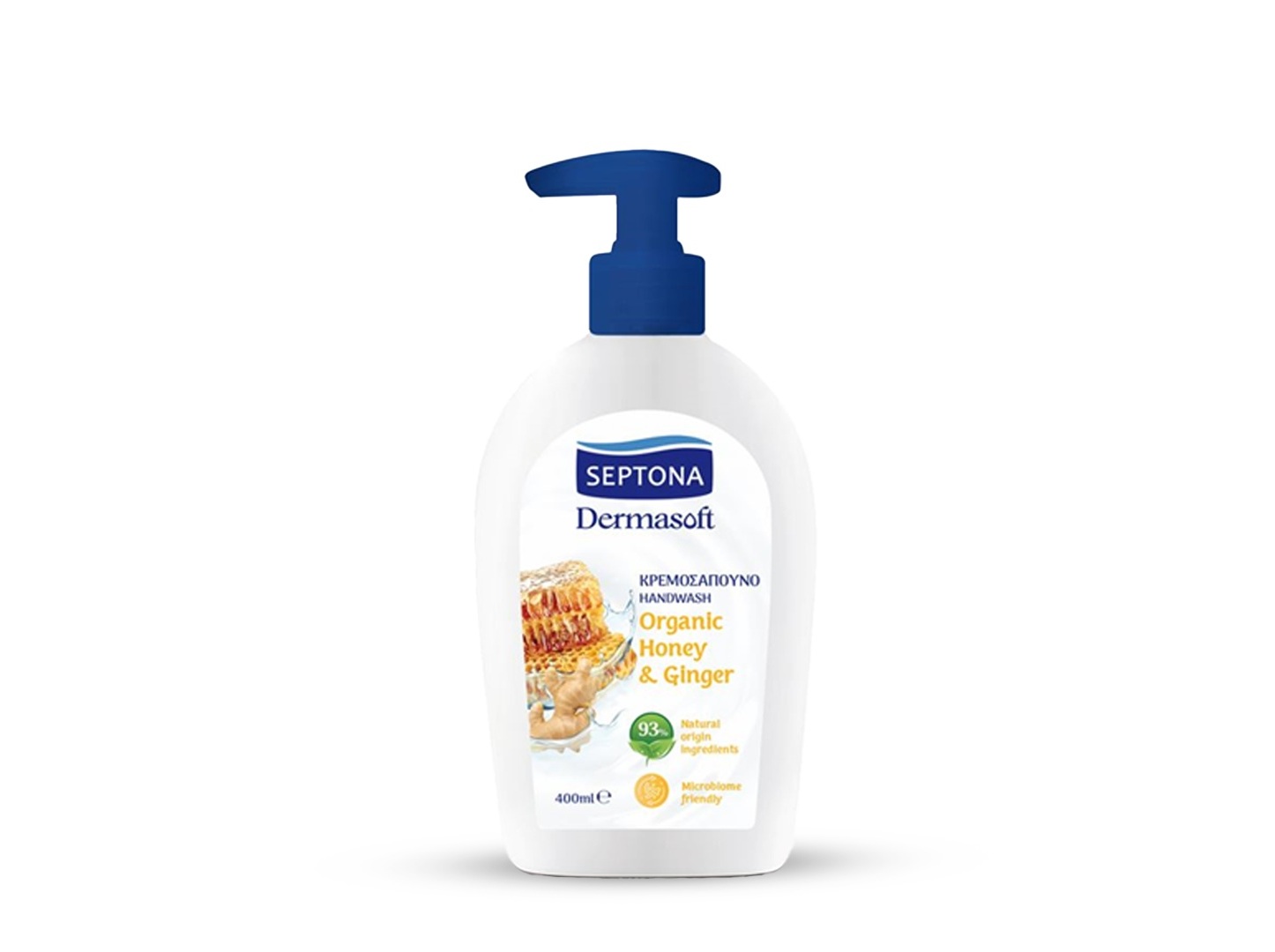 SABONETE LÍQUIDO SEPTONA MEL E GENGIBRE 400ML