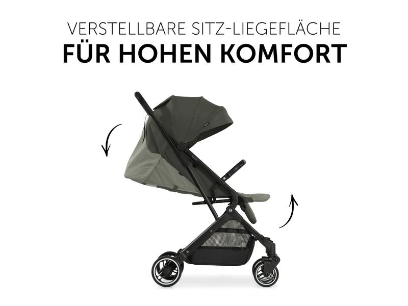 Hauck Buggy Travel N Care Dark Olive Handlicher, kompakt verstaubarer Kinderwagen