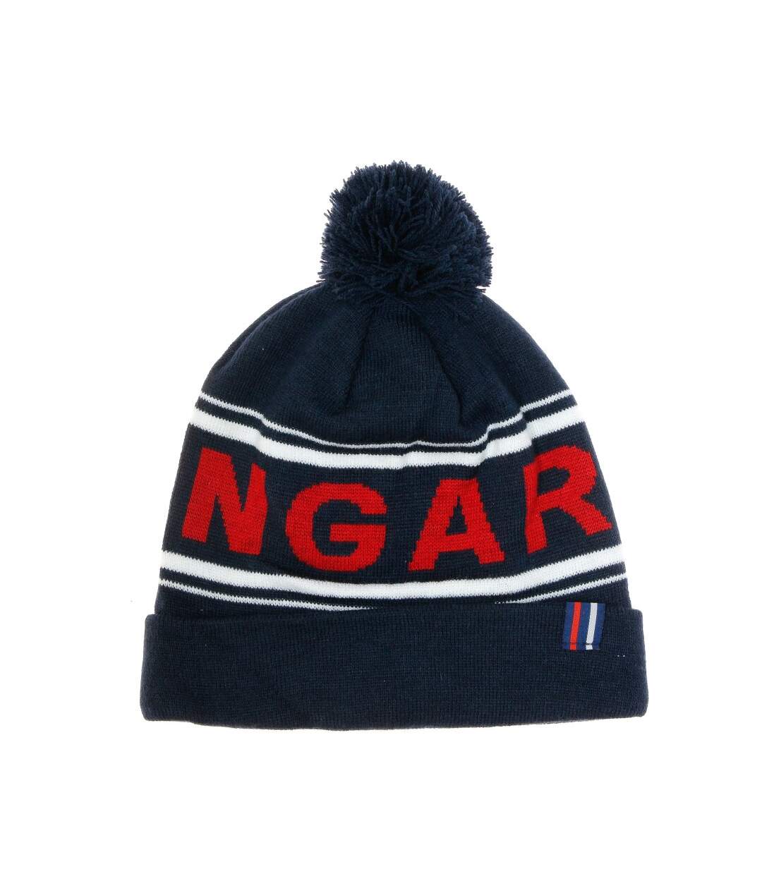 Bonnet bleu foncé homme Hungaria Pompom