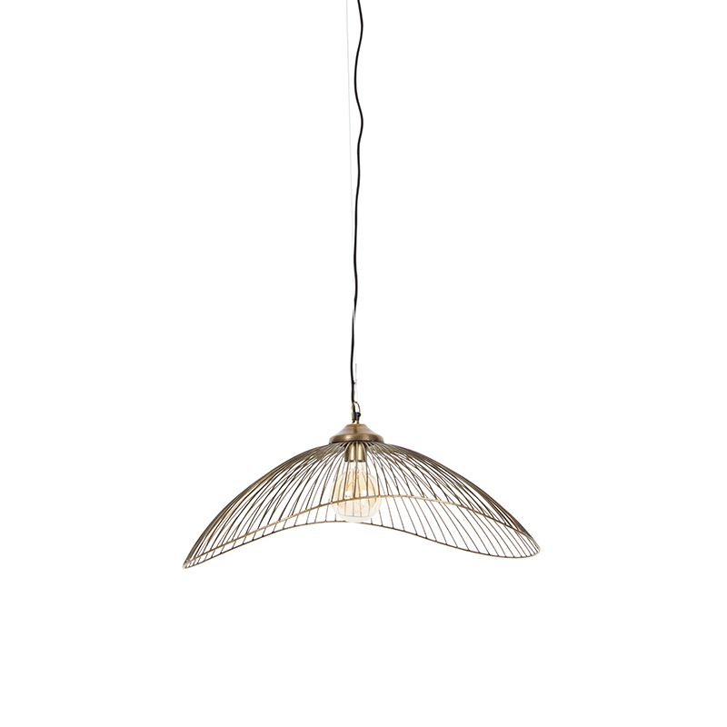 Design hanglamp messing draad 64cm - Pia