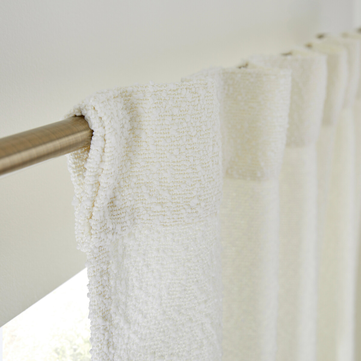 LA REDOUTE INTERIEURS<br>Cortina Bouclé com presilhas ocultas, Darci