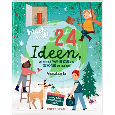 Coppenrath Verlag Mach mit! (24 Ideen Welt besser/schöner machen), Adventskalender