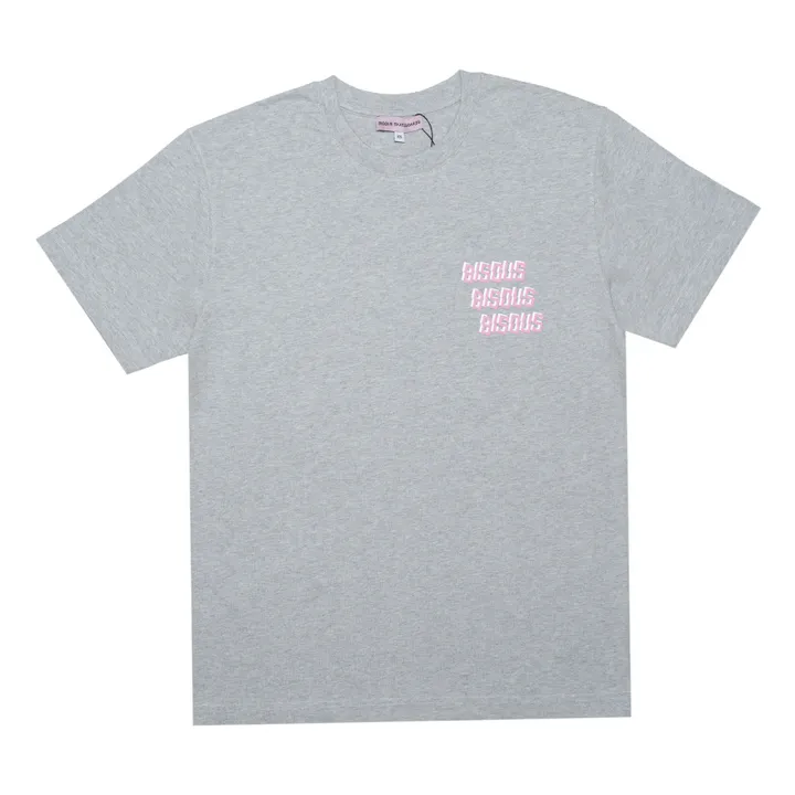Bisous Skateboards T-shirt Bisous x3 | Gris chiné