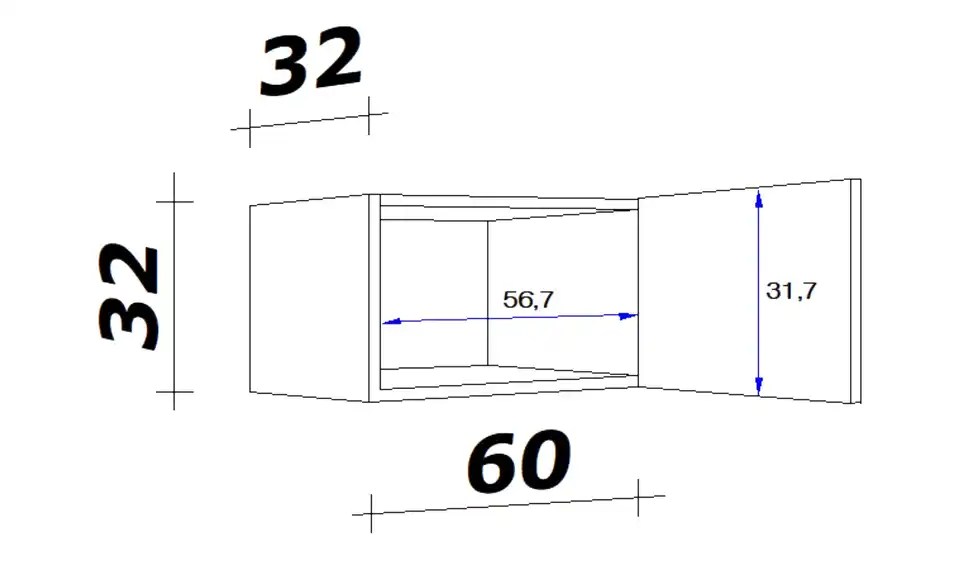 Hängeschrank Ens 60 cm