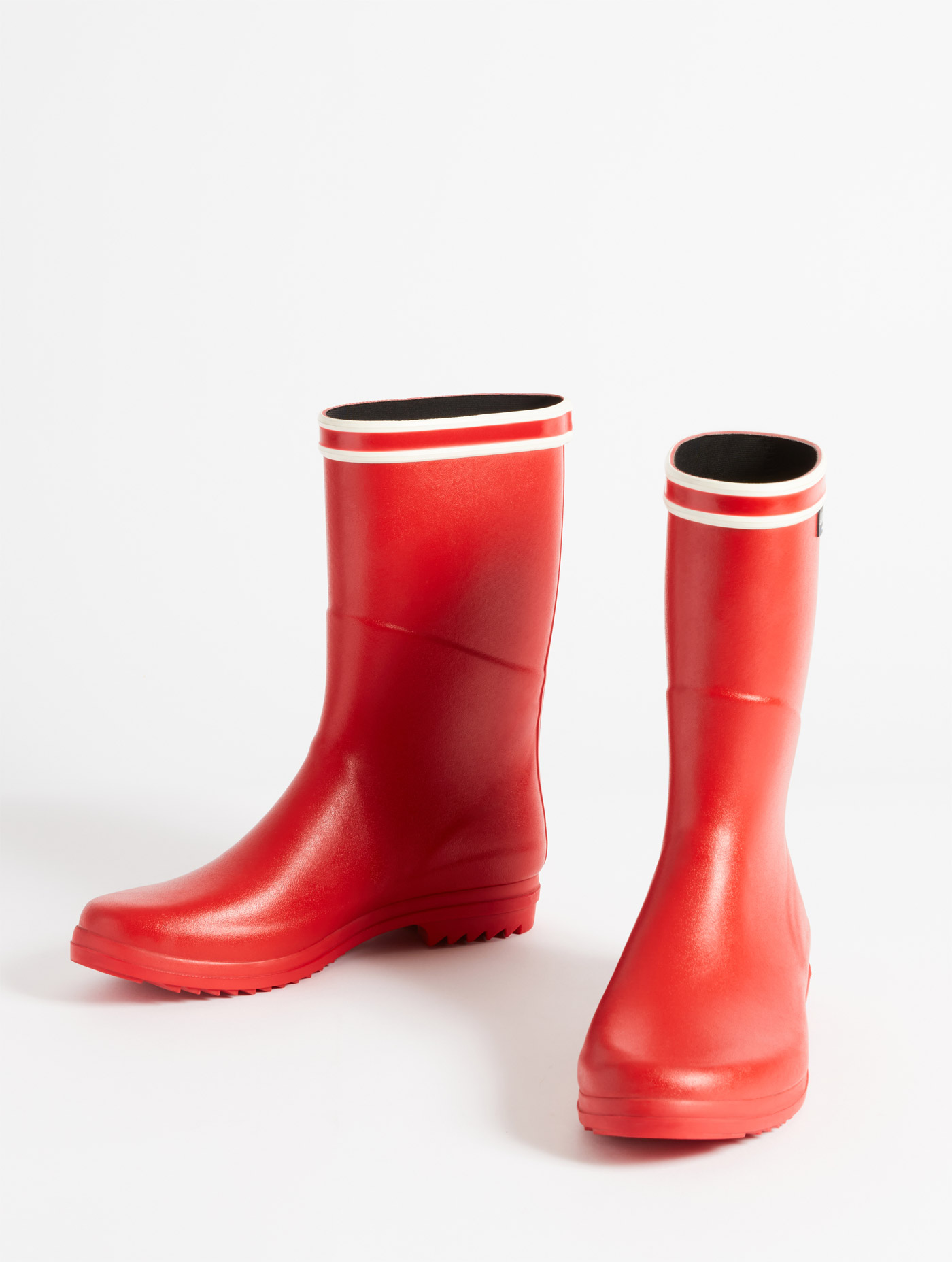 Bottes à la double bande blanche Made in France ROUGE