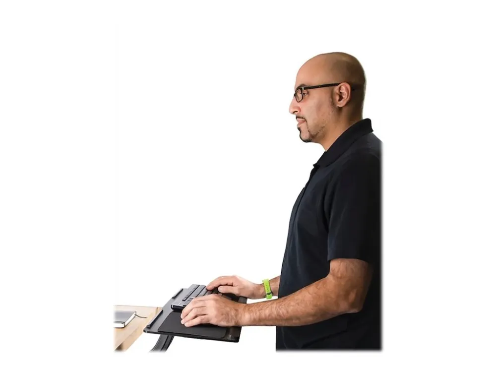 StarTech.com Under Desk Keyboard Tray, Full Motion & Height Adjustable Keyboard and Mouse Tray, 10