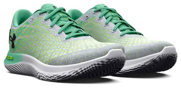 Chaussures de Running Under Armour FLOW Velociti Wind 2 Blanc Vert Jaune