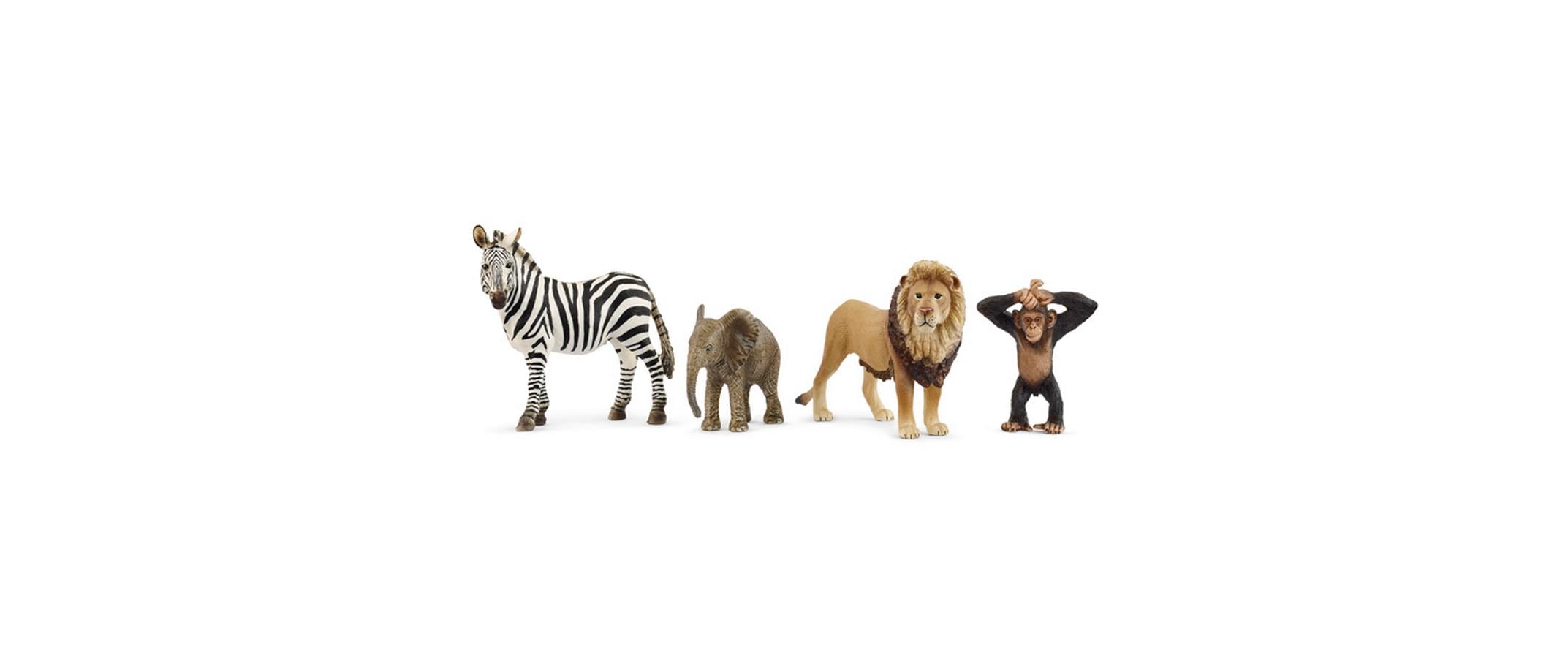 Spielfigurenset Wild Life «Afrika» Starter-Set 4-teiligFiguren-Set Tierwelt Afrikas