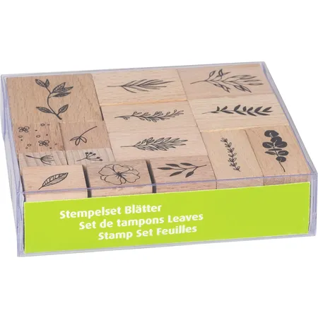 Heyda 204888675 Stempel-Set „Blätter“