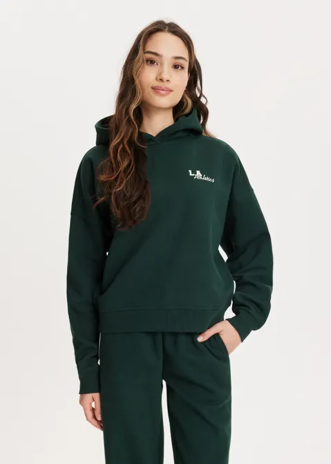 Cropped hoodie artwork groen (GRN.D)