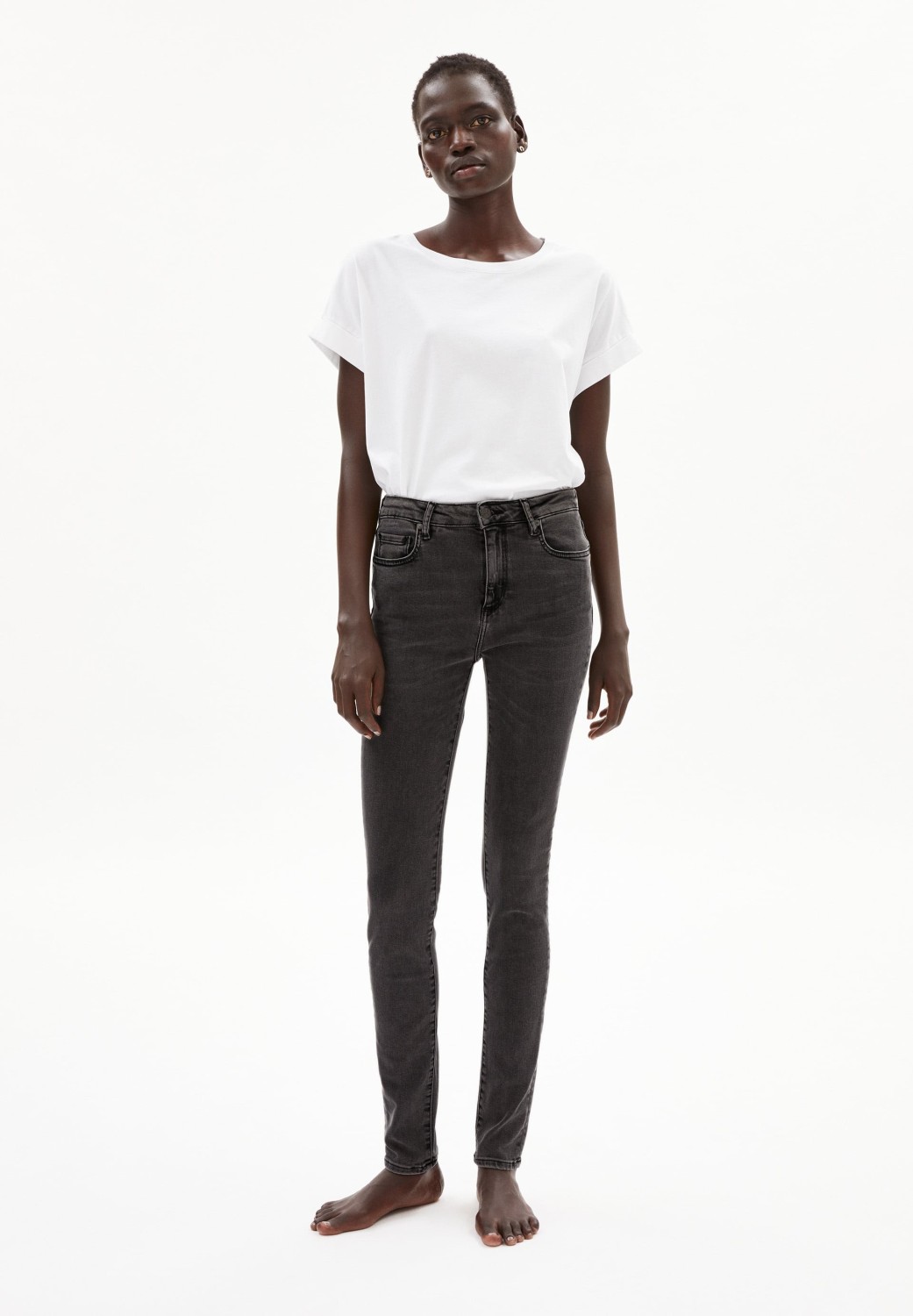 Armedangels Damen-Jeans Tillaa X Stretch Coal Mine