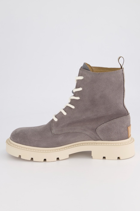 Camel Active, Leder-Stiefeletten, Schnürung, Profilsohle, Komfortweite
