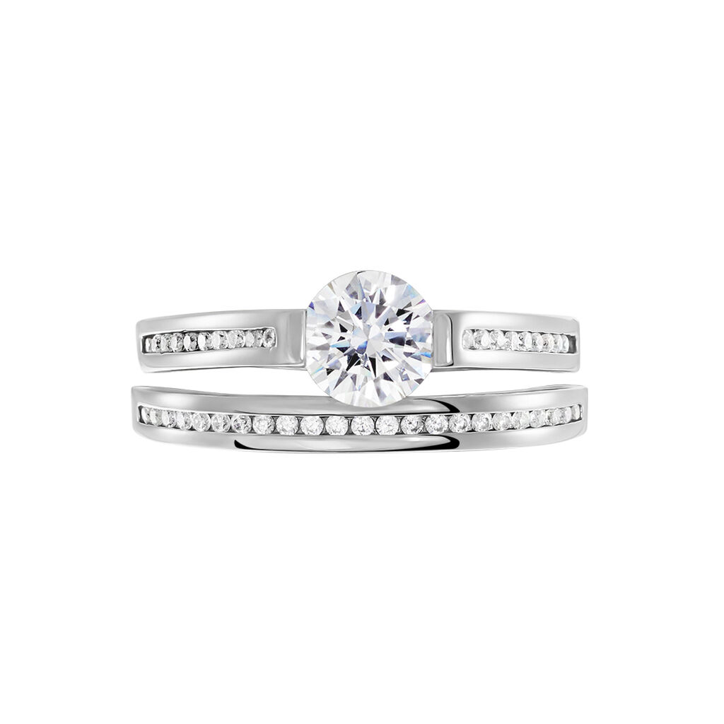 Bague Malou Argent Blanc Oxyde De Zirconium