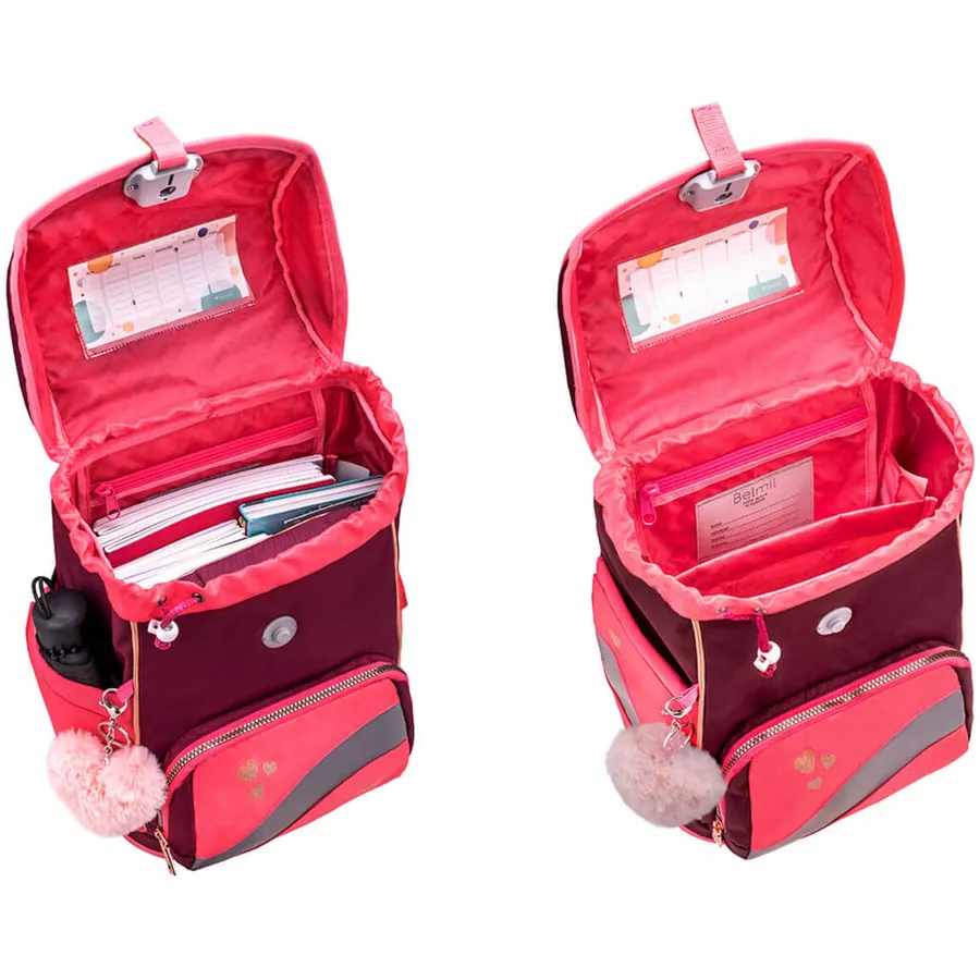 Belmil Schulrucksack Premium Smarty Plus Schulranzen Coral